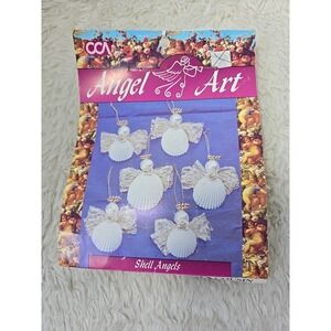 Vintage Angel Art Shell Angels Ornaments Craft Kit Makes 6 Angels Christmas Tree